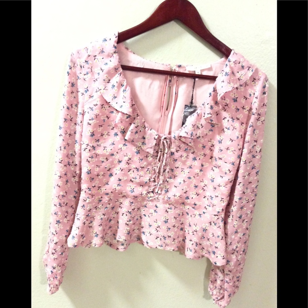 LeLis long sleeve blouse size medium